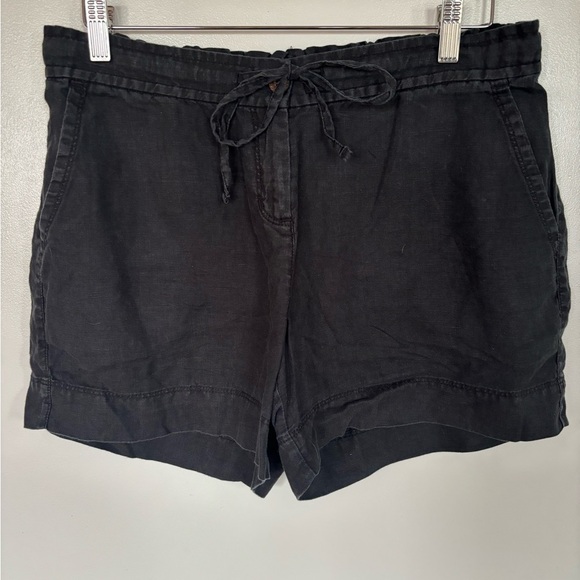 Tommy Bahama Pants - Tommy Bahama Black Drawstring Linen-Blend Bermuda Shorts